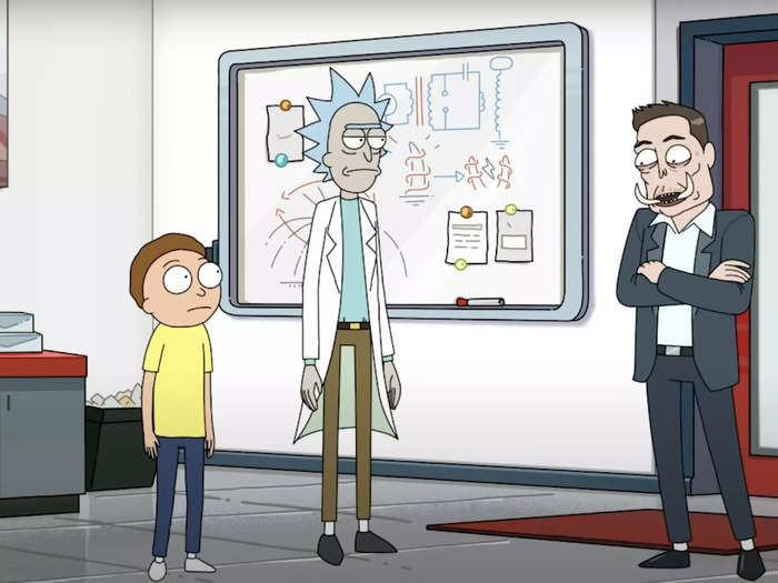 Musk appeared in a "Rick and Morty" episode that same year.