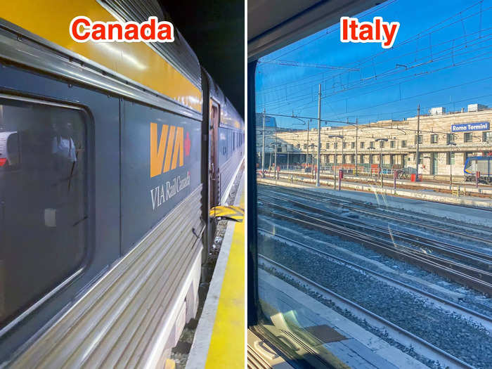 After experiencing business-class trains in Canada and Italy, I concluded that both offered memorable rides, but I had a better overall time on Trenitalia