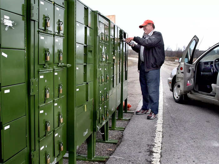 Lockers are popular in densely populated areas like big cities where packages may be easily stolen, but they