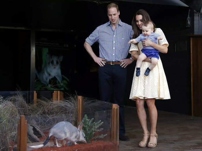 He traveled on the same plane with his son, Prince George, in 2014.