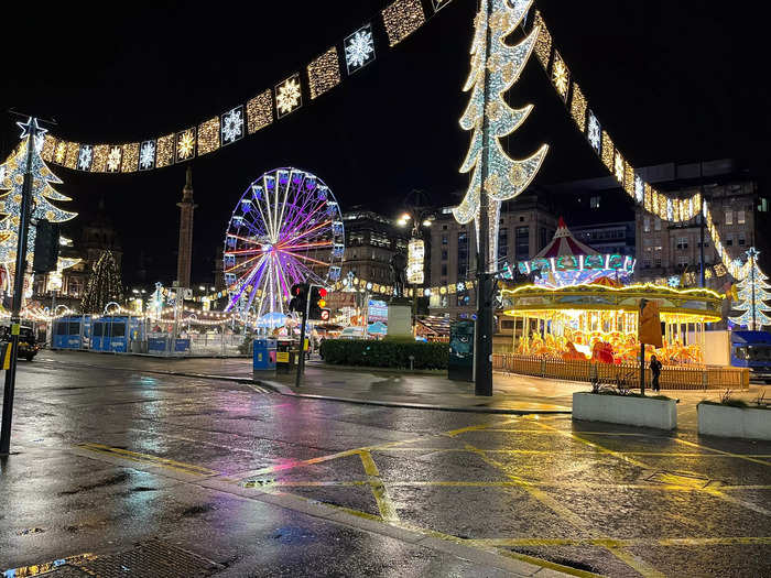 The festive atmosphere of Scotland in the wintertime remained even after Christmas and New Year