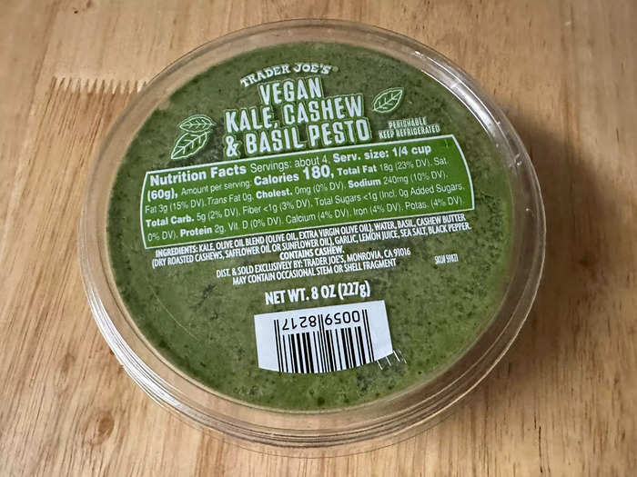 I was blown away by how balanced and flavorful the vegan kale and cashew pesto was.