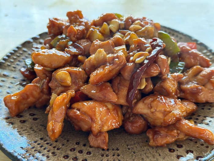 The kung-pao chicken was so easy to prepare.