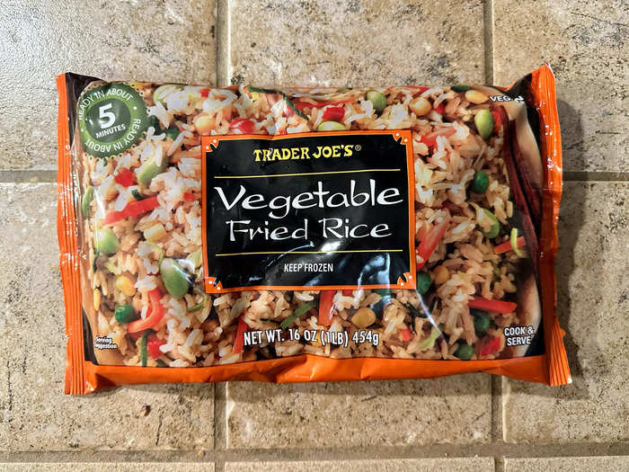 The vegetable fried rice from the frozen section gave me a restaurant-quality side dish in minutes.