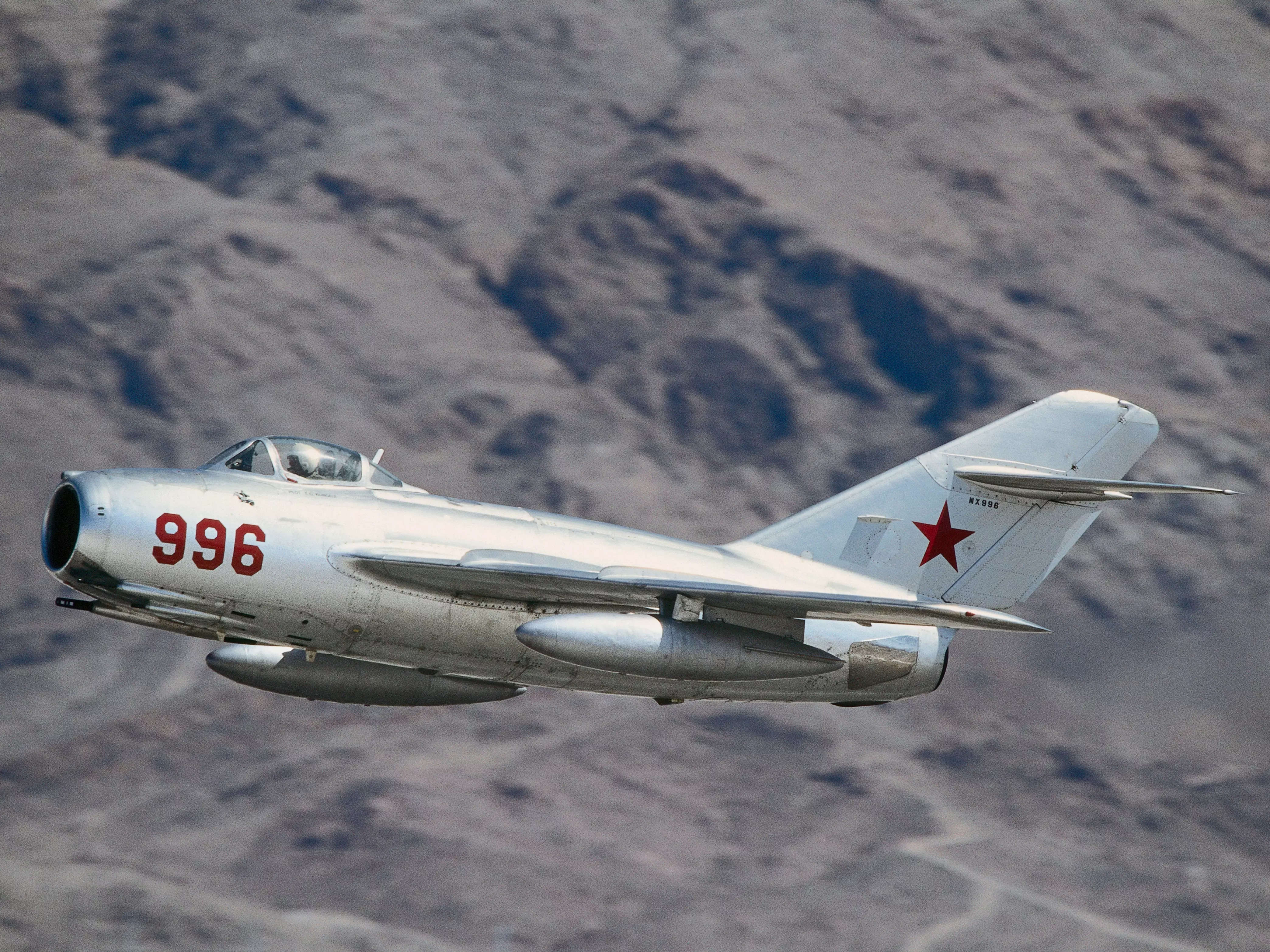 A Soviet Union MiG-15.