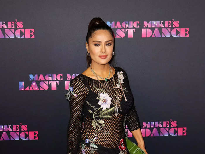 Salma Hayek celebrated "Magic Mike