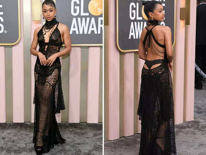 Liza Koshy experimented with multiple daring trends at the Golden Globe Awards.