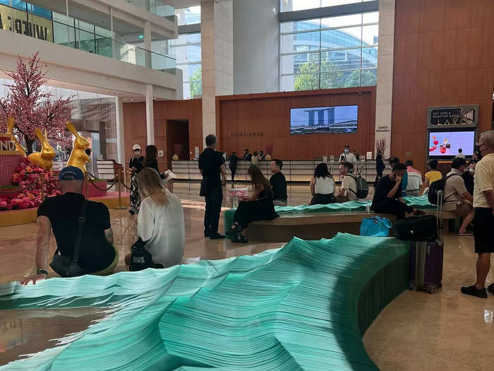 She also said the building is focused on sustainability, pointing out that the ceiling design creates natural light and the rooftop features a large solar panel system.