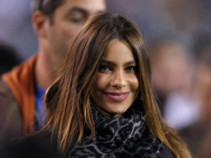 Sofia Vergara has been spotted in the stands of Eagles games.