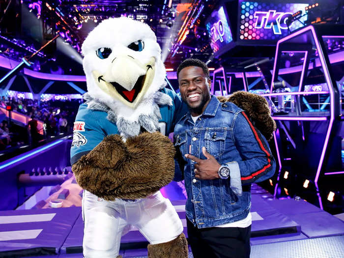 Another Philly native, comedian Kevin Hart has long been a huge supporter of the Eagles.