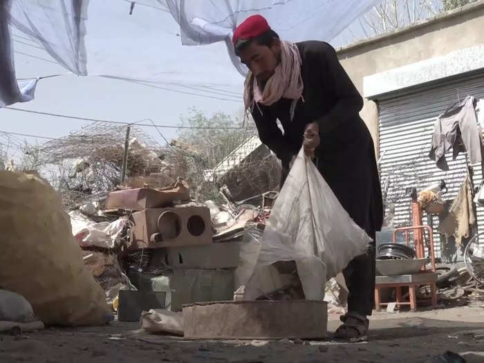 Salim Pandikhell is a scrap collector from a small village near Kabul.