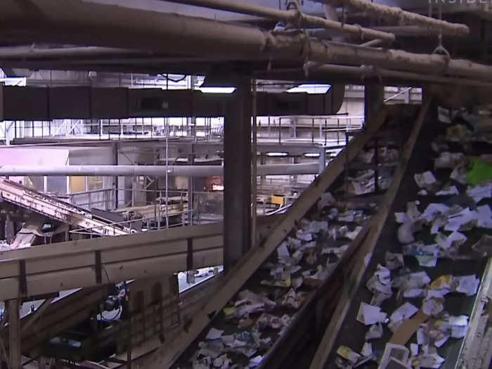 When the ship docs in Miami, the plastic, paper, and glass are offloaded to go to partner recycling facilities.