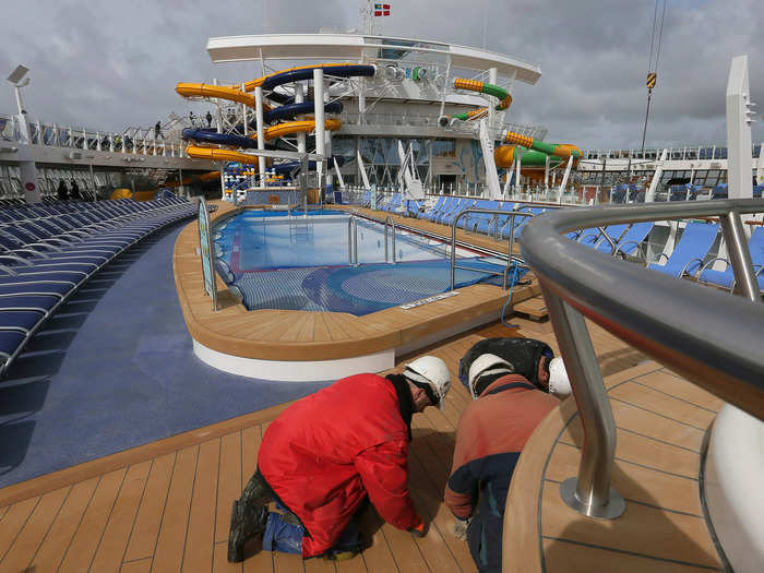 Cruise ships produce a lot of trash, but there are no garbage trucks to come and pick up waste when they