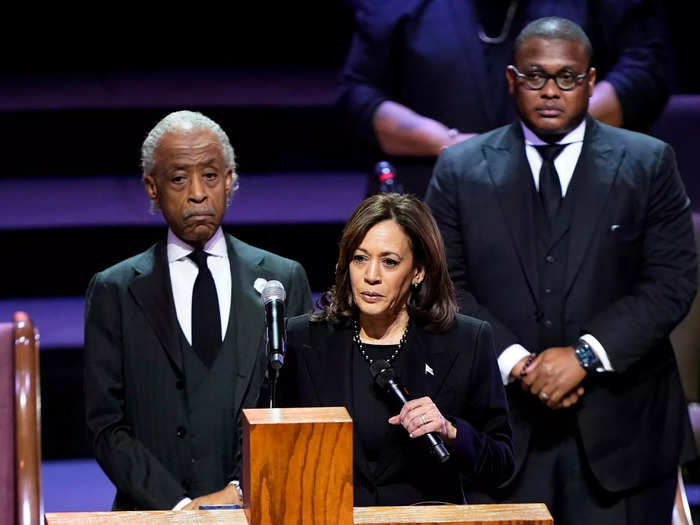 Kamala Harris, Tyre Nichols funeral