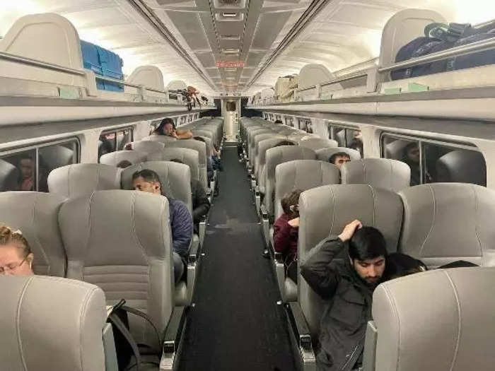 The Amtrak interiors weren