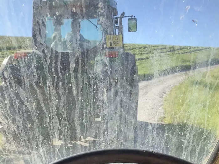 A friend helped haul the trailer to Baldwin