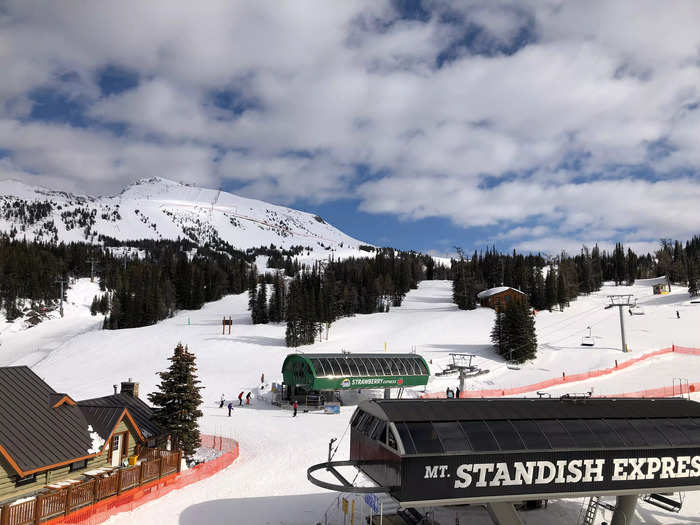 Sunshine Village has one slopeside hotel with ski-in, ski-out privileges.