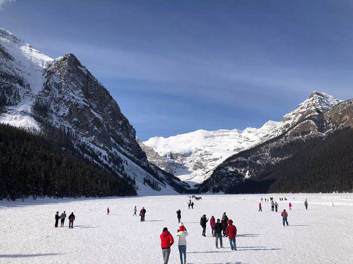 There are beginner-friendly slopes at Lake Louise, but I also find the resort