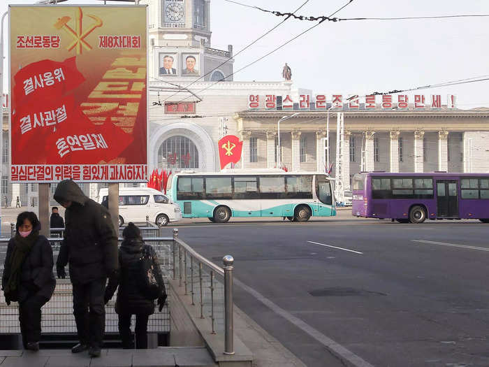 Leader Kim uses propaganda campaigns to secure support amid struggles.