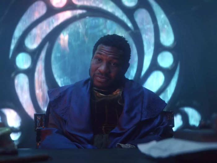 Jonathan Majors makes his first appearance as Kang.