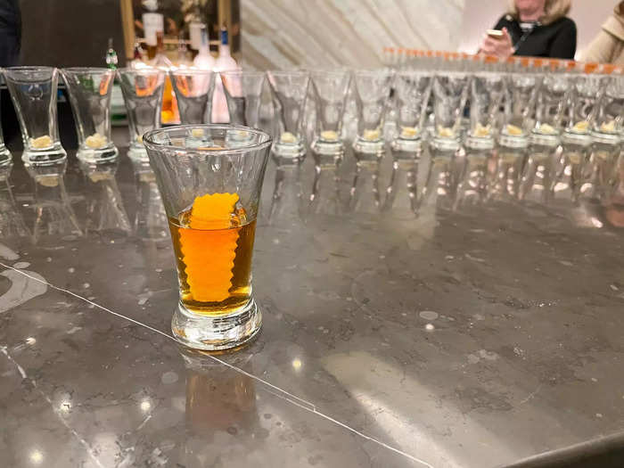 Norwegian says this bar is zero-waste by using liqueurs and syrups made from some of the ship