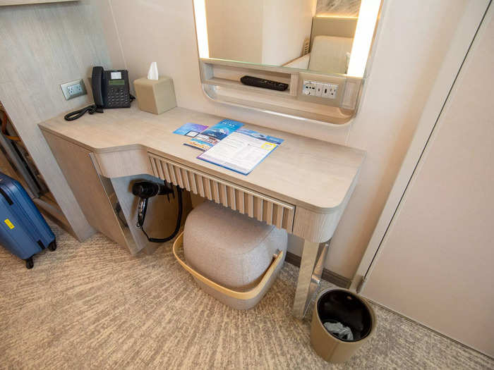 The cruise line invited me to spend four nights in this 230-square-foot stateroom during its inaugural sailing.