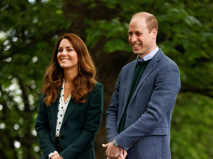 Kate Middleton proved suits can be casual and refined when she wore sneakers with her green suit during a May 2021 trip to Scotland.