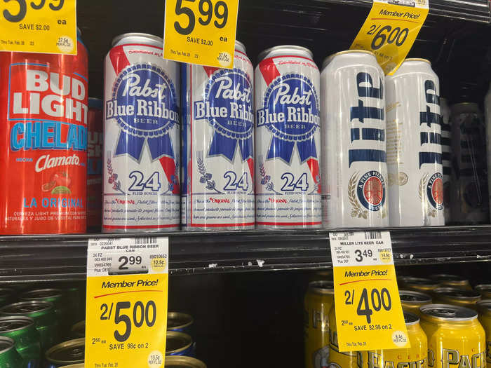 At Safeway, however, beer costs about $3 a can, and members can purchase it for as little as $2.50 — a whole dollar cheaper than in 2022.