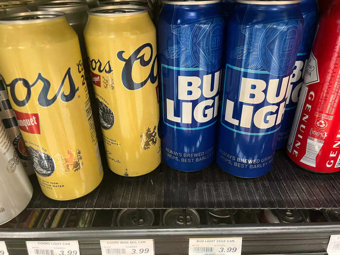 A half-liter of domestic beer cost about $3.50 in 2022, but Foodland sells each one for about $4.00.