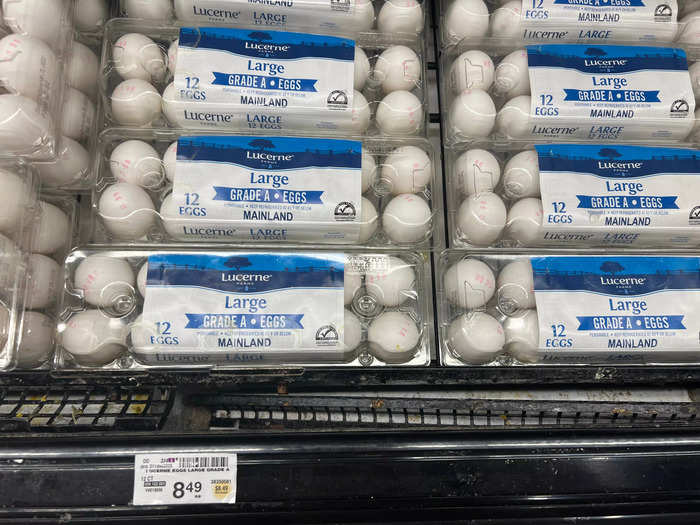 Safeway carries a dozen large eggs for $8.50 — a $4 increase from 2022.