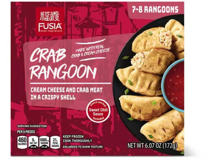 Grab the Fusia Asian Inspirations crab Rangoons for a simple, satisfying appetizer.