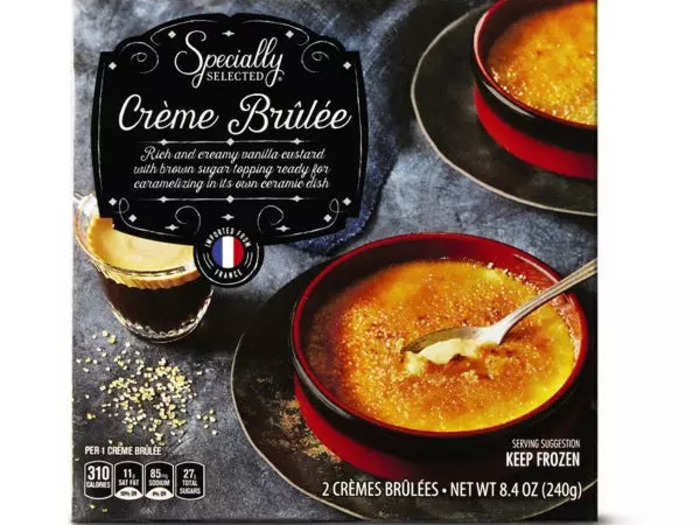 Impress your guest by serving them the Specially Selected crème brûlée.