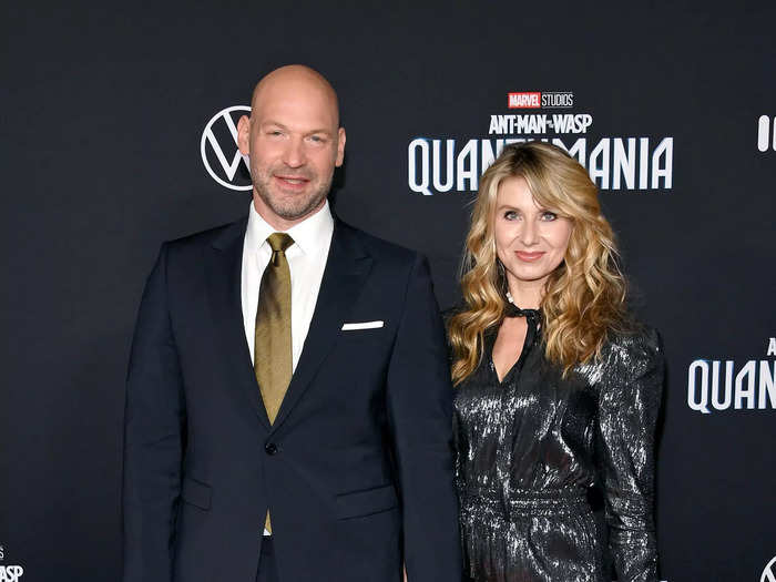 Corey Stoll played villain Darren Cross/Yellowjacket in the first "Ant-Man" film. He was joined on the red carpet by his wife Nadia Bowers.