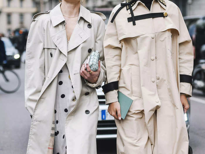 The classic trench coat should never be tossed.