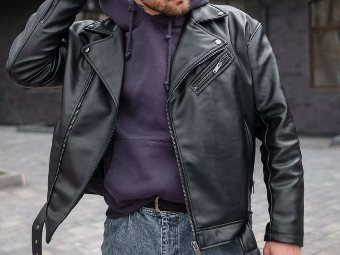 A leather moto jacket will never go out of style.