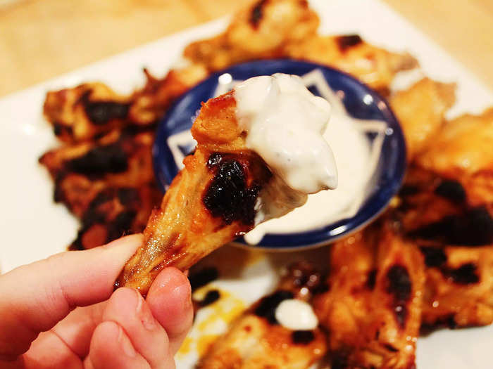 I loved how the slow cooker cooked the meat and that the wings only needed to be finished in the oven.