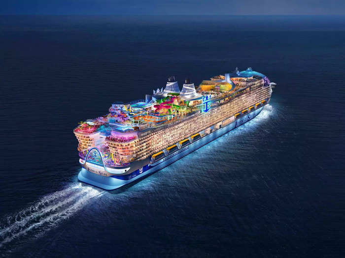 The 1,198-foot-long mega-ship will be able to accommodate 7,600 guests across its 2,805 staterooms — making it the world