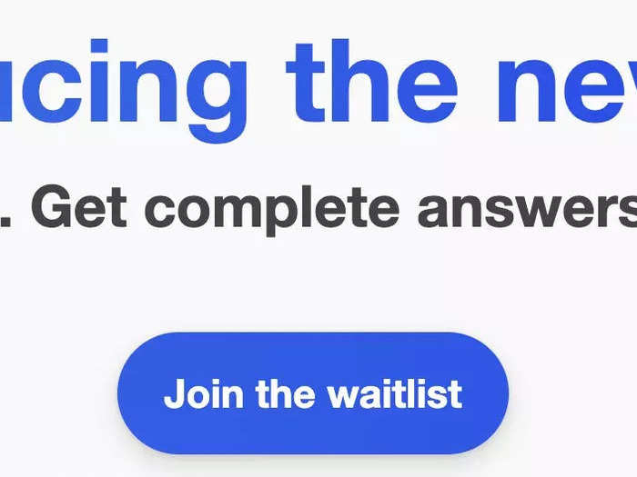 Click the blue button that says "Join the waitlist."