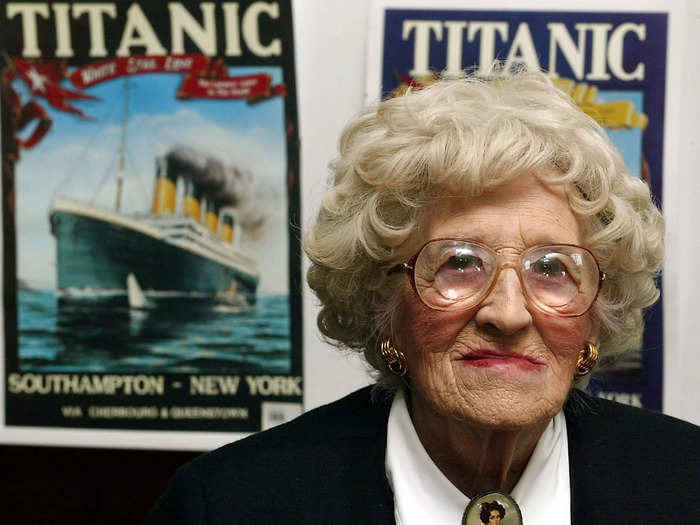 She never publicly spoke about the Titanic until 1985, when the shipwreck was found.