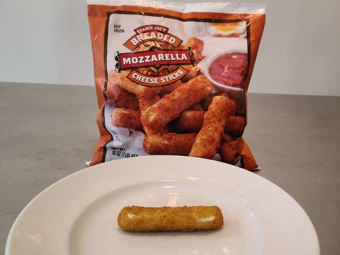 The breaded mozzarella-cheese sticks were basically perfect.