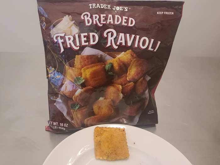 The breaded fried ravioli was tasty.