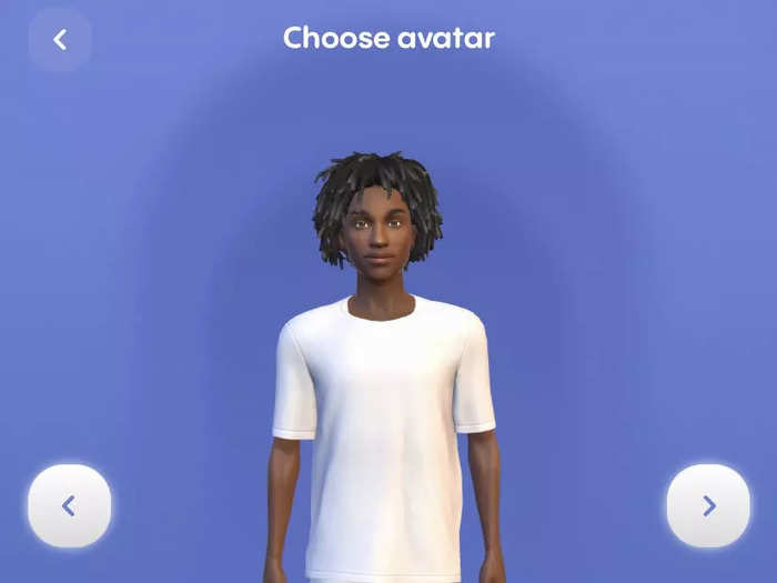 Then onto choosing what your Replika will look like. There are several different avatars to choose from.