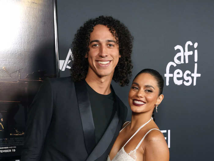 November 2021: Hudgens and Tucker made their red carpet debut as a couple.