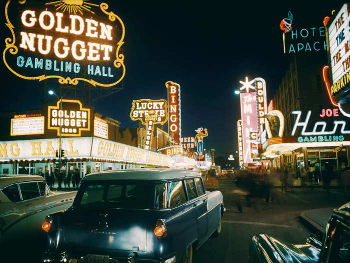 For reference, Fremont Street looked like this just over 50 years later.