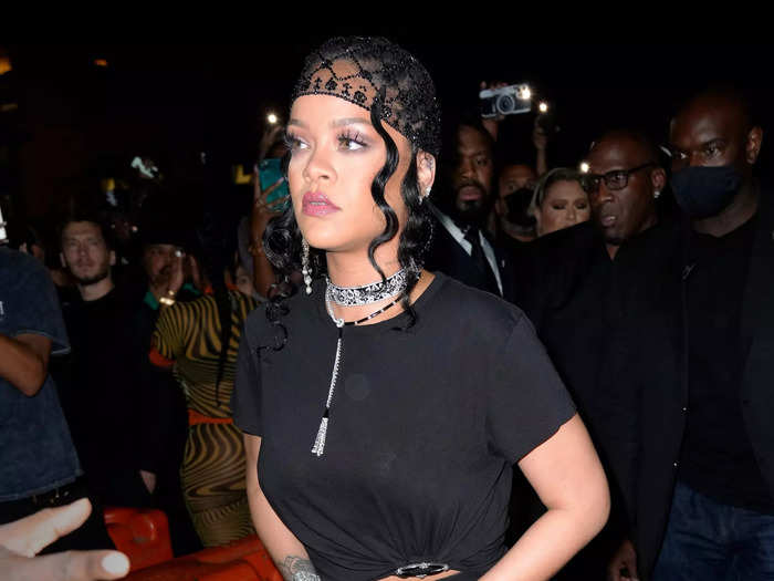 Later that night, Rihanna changed into a more revealing Balenciaga ensemble for her Met Gala after-party.