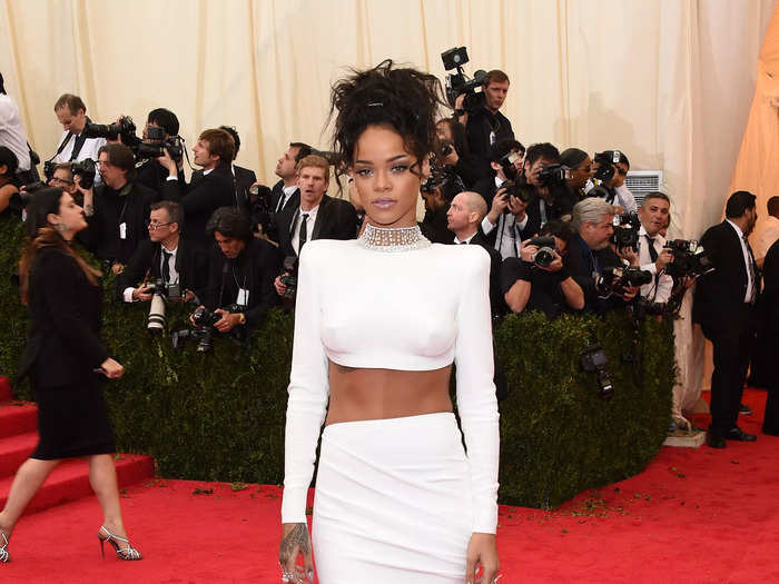 She wore Stella McCartney again at the 2014 Met Gala, which celebrated "Charles James: Beyond Fashion."