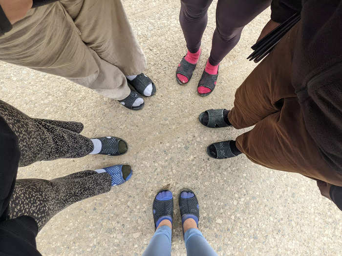 After going through Vietnamese border control, I walked about a mile down the road to Laos border control in my bus slippers.