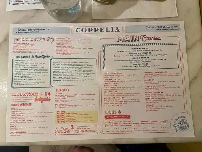 I sat to look at the menu, even though I already knew what I was going to order, and immediately thought about the next time I