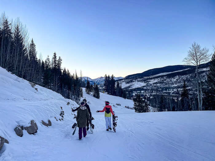 Last winter, I strapped into a snowboard and attempted a few beginner runs.