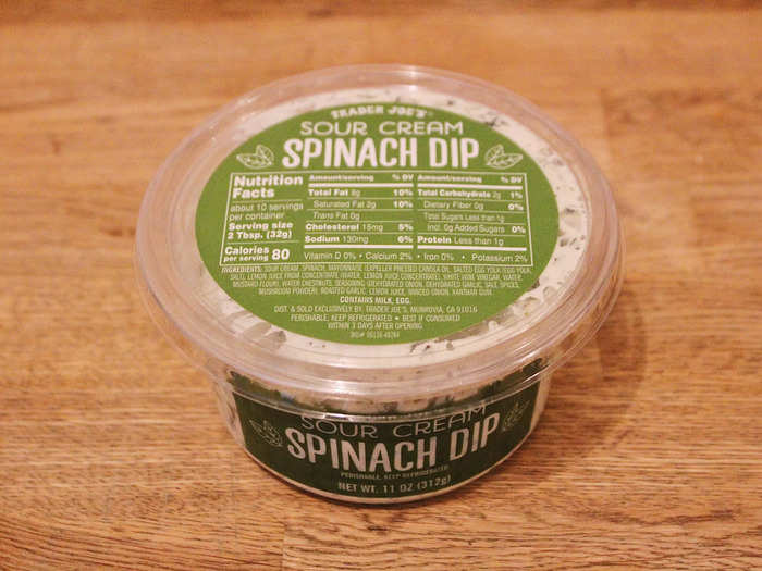 My favorite dip by far was the Trader Joe